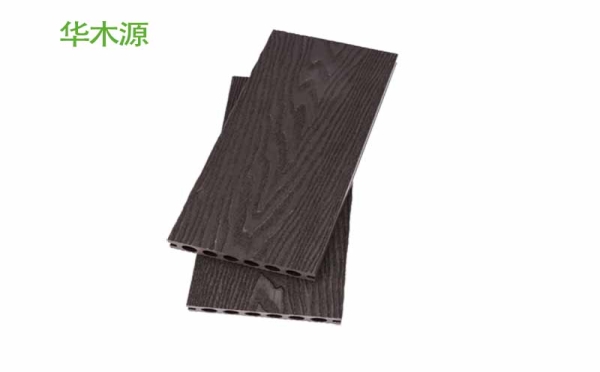 華木源塑木地板140x25圓孔浮雕壓紋深啡色